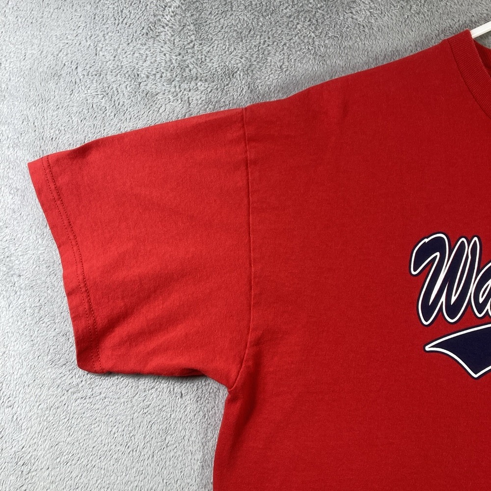 Washington DC Shirt Adult XL Red Spell Out Graphic Tee Casual Short Sleeve - Picture 4 of 13